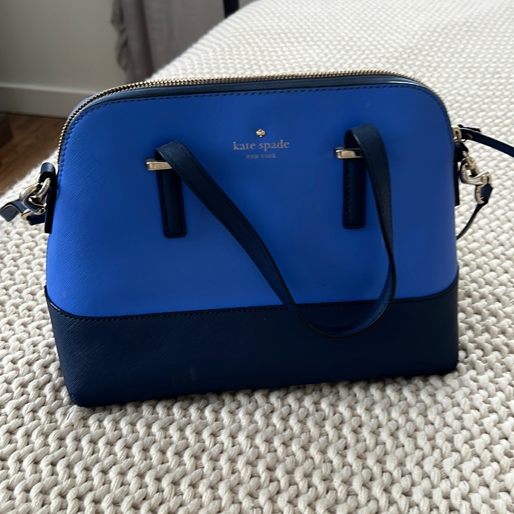 Kate spade two tone blue bag